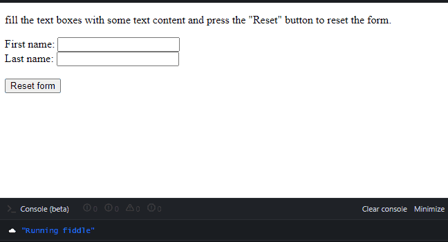 reset form in javascript - reset form with jquery part one