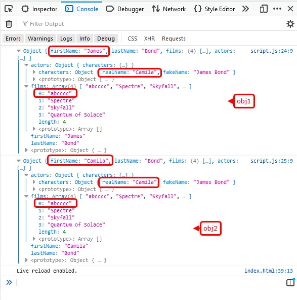 Copiar objetos en JavaScript