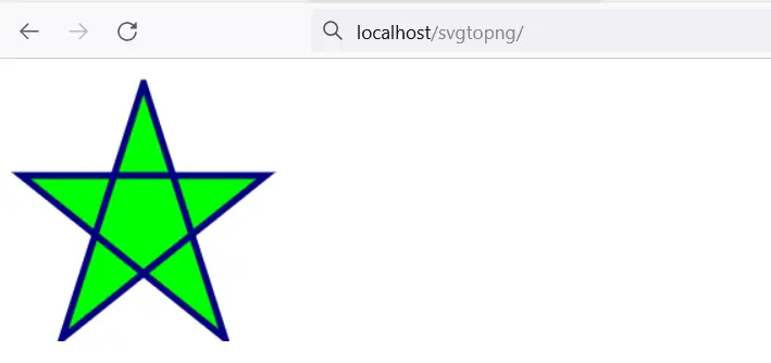 A star SVG as a PNG Image