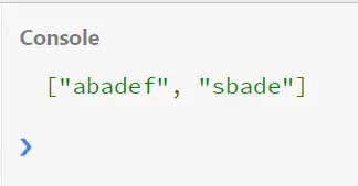 Use of test() Method with filter() Method