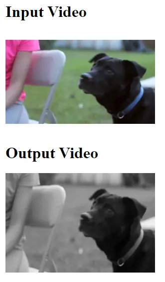 use opencv javascript to capture and play video - capture video from a file