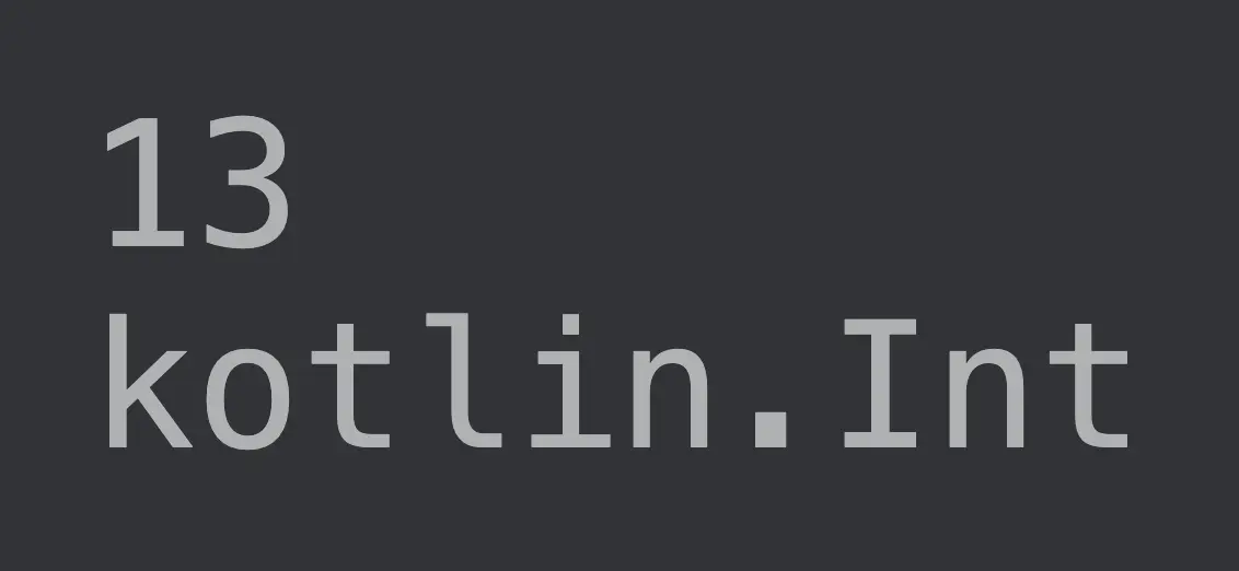 Encontrar el tipo de variable entero de Kotlin usando la palabra clave namedName