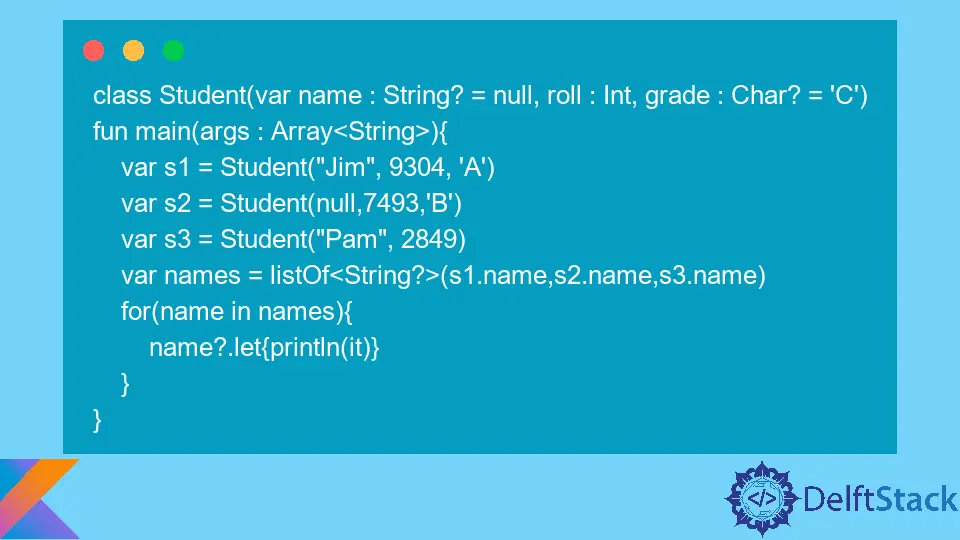 Kotlin 中的 let 關鍵字