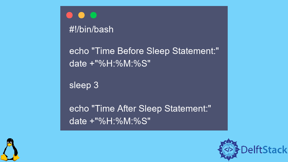Usa il comando sleep in Bash
