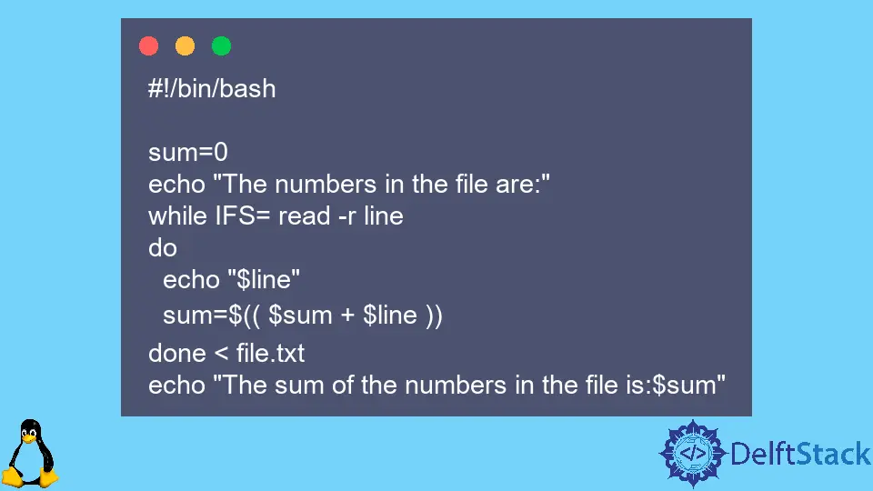 Wie man eine Datei Zeile für Zeile mit Bash liest