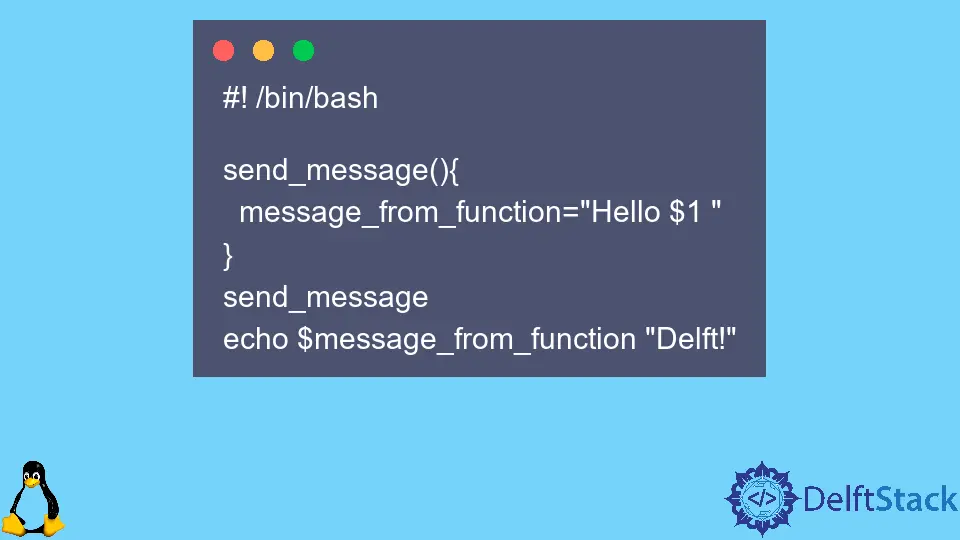 Como usar as funções em Bash