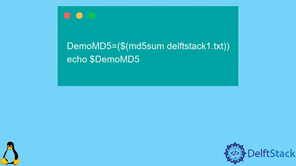 Comando Bash md5sum