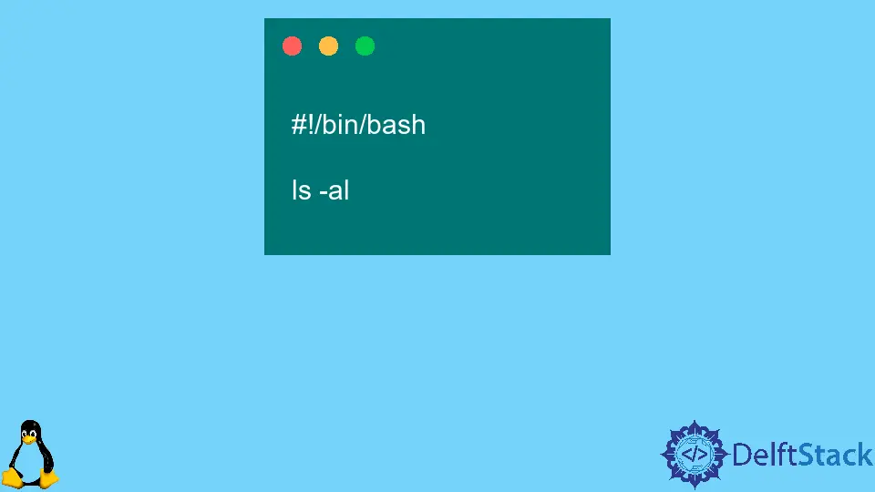 Shebang dans Bash Script