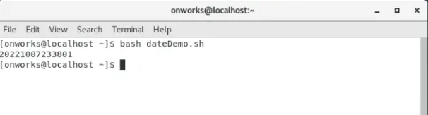 Date Script Without Punctuation Marks Output