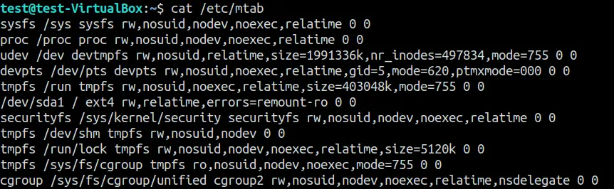 cat etc mtab