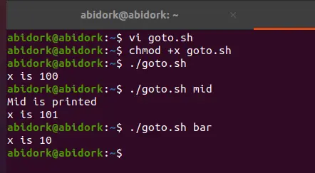 Execute the bar of code of Bash file