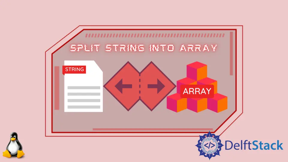 Dividir cadena en un array en Bash