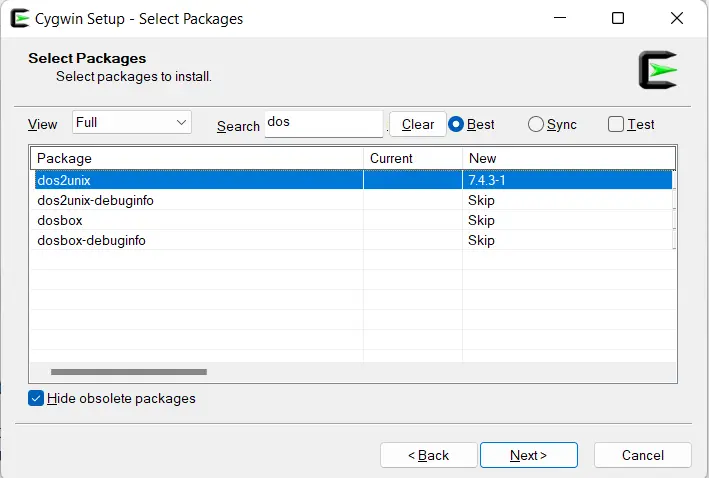 select packages