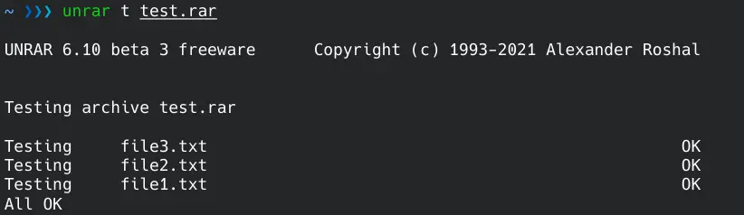 Unrar test
