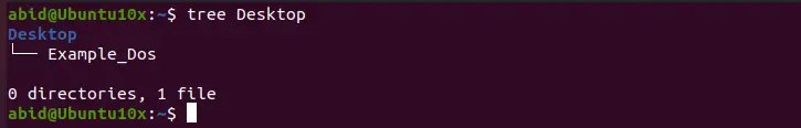 Using the tree Command to Display All Files and Subdirectories in Desktop
