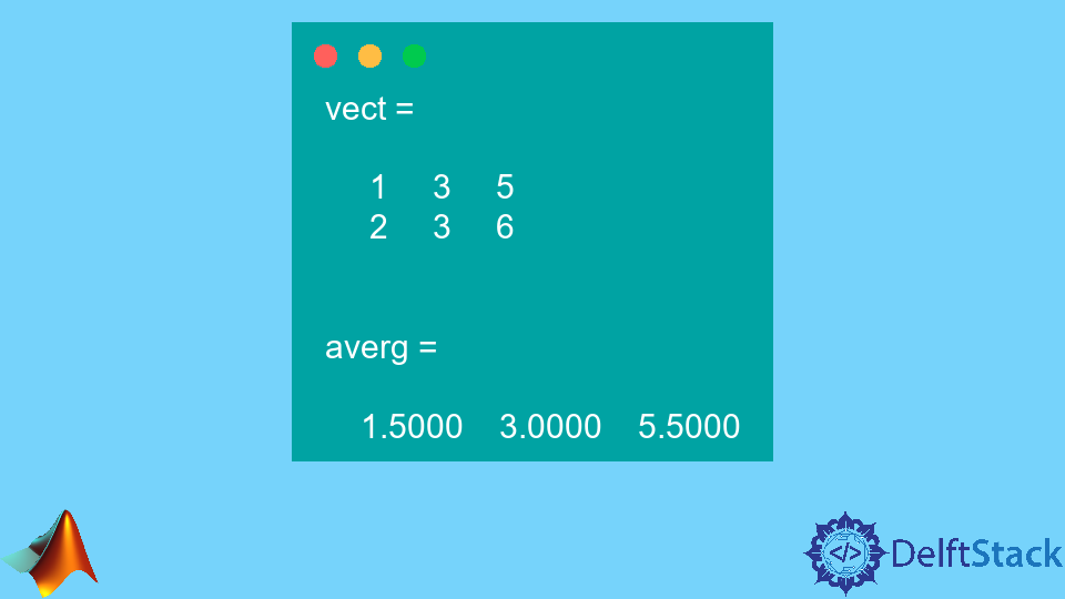 Obtenir la moyenne du tableau avec la fonction mean() dans Matlab
