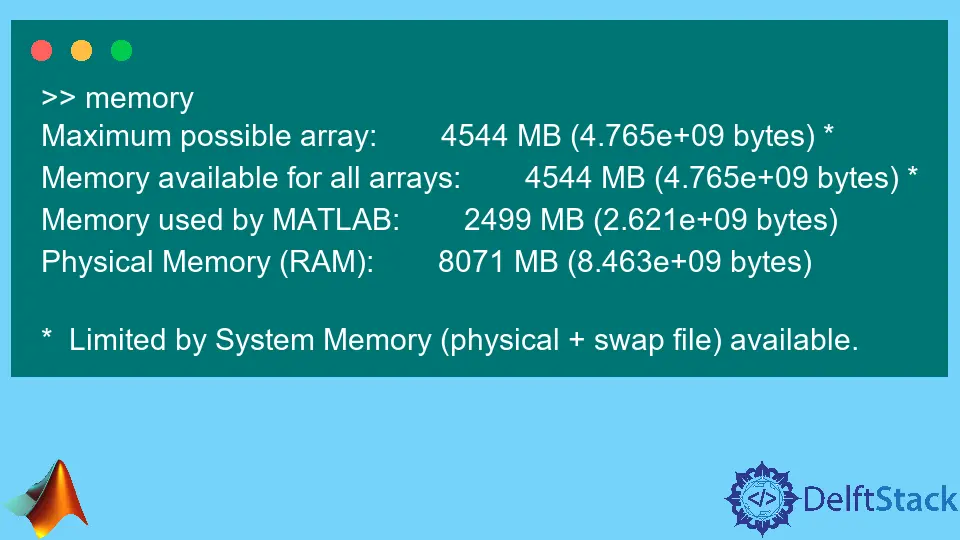 Limite dimensione array MATLAB