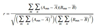 Fórmula de correlación