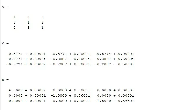 eigen decomposition 2nd example