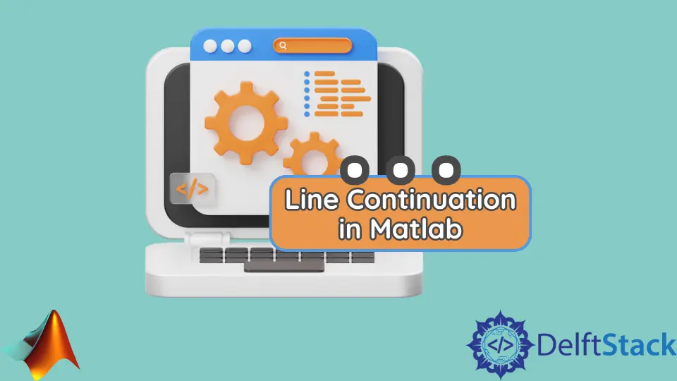 Continuation de ligne dans MATLAB