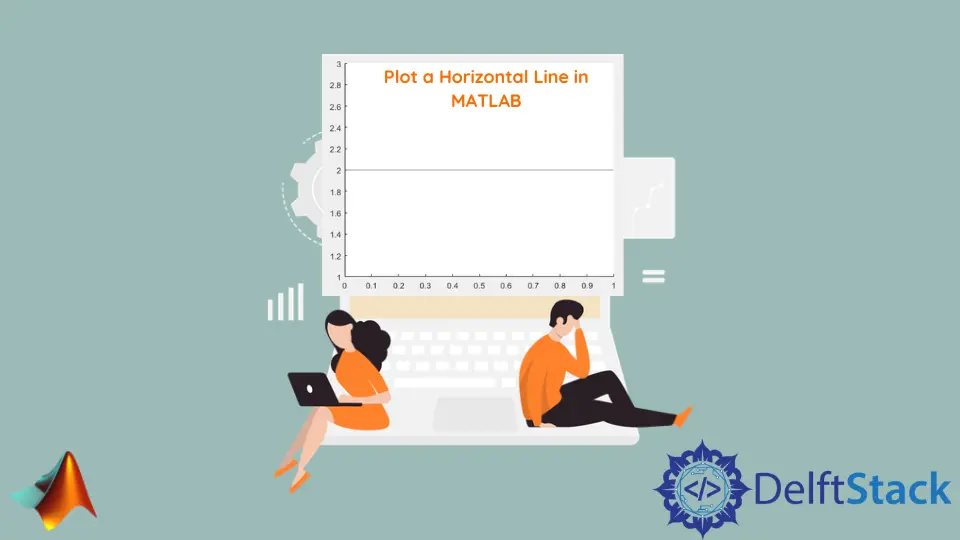 Trazar una línea horizontal en MATLAB