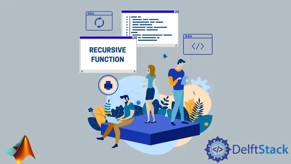 Función recursiva de MATLAB