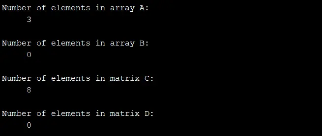 MATLAB Determine Empty Arrays or Matrices