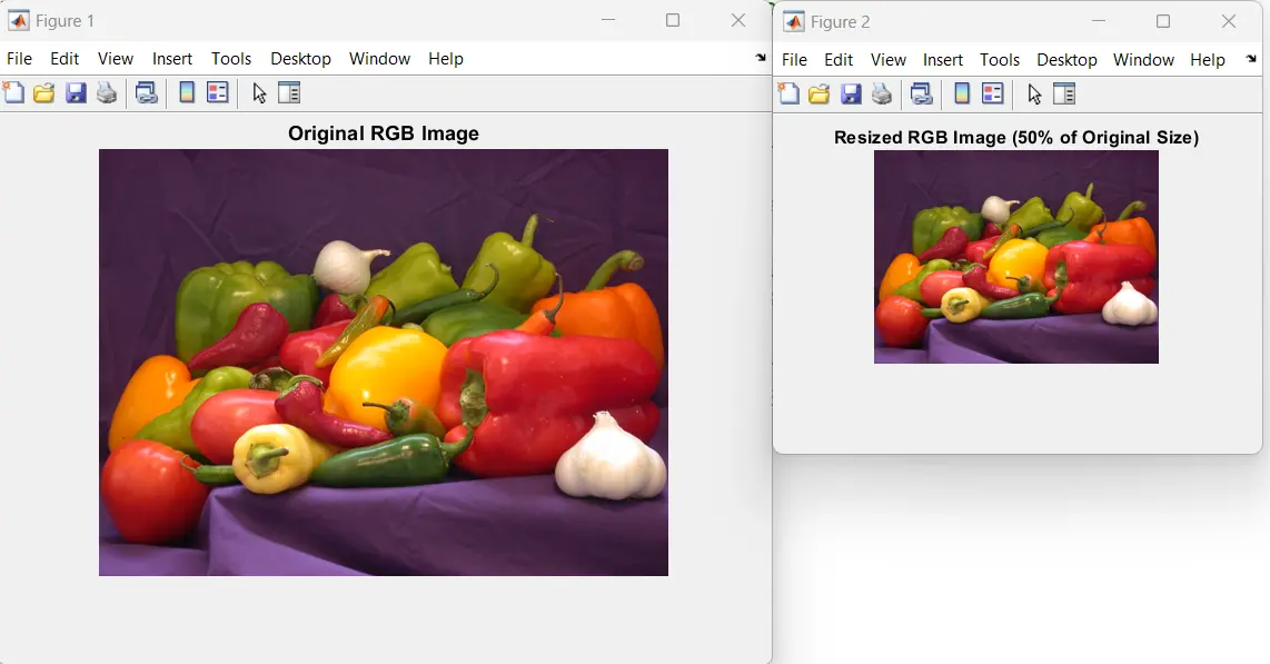 Resizing an RGB Image Output