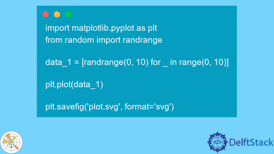 Save Plot as SVG File in Matplotlib
