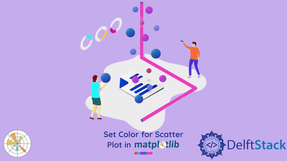 Matplotlib で散布図の色を設定する