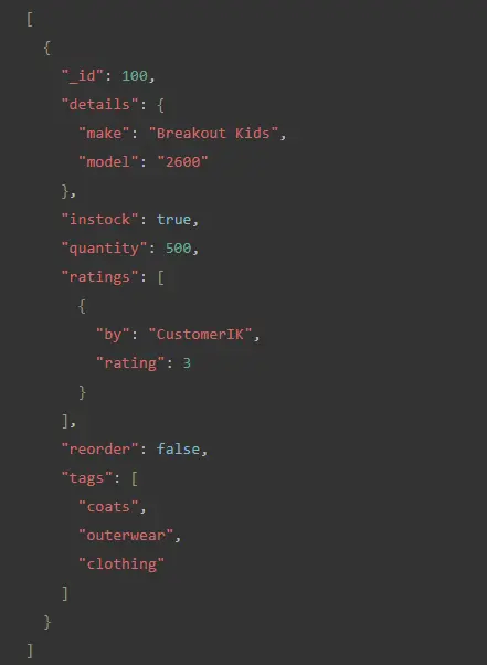 Set Fields in Embedded Documents