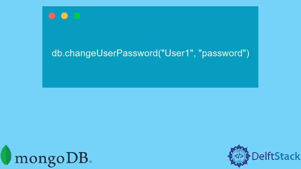 How to Update User Password in MongoDB