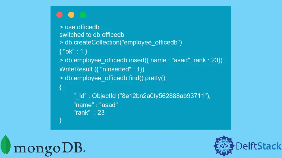 MongoDB에서 ObjectId와 $Oid의 차이점