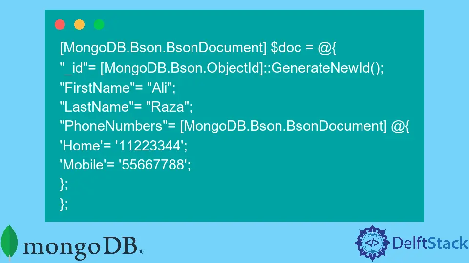 Conecte MongoDB con PowerShell