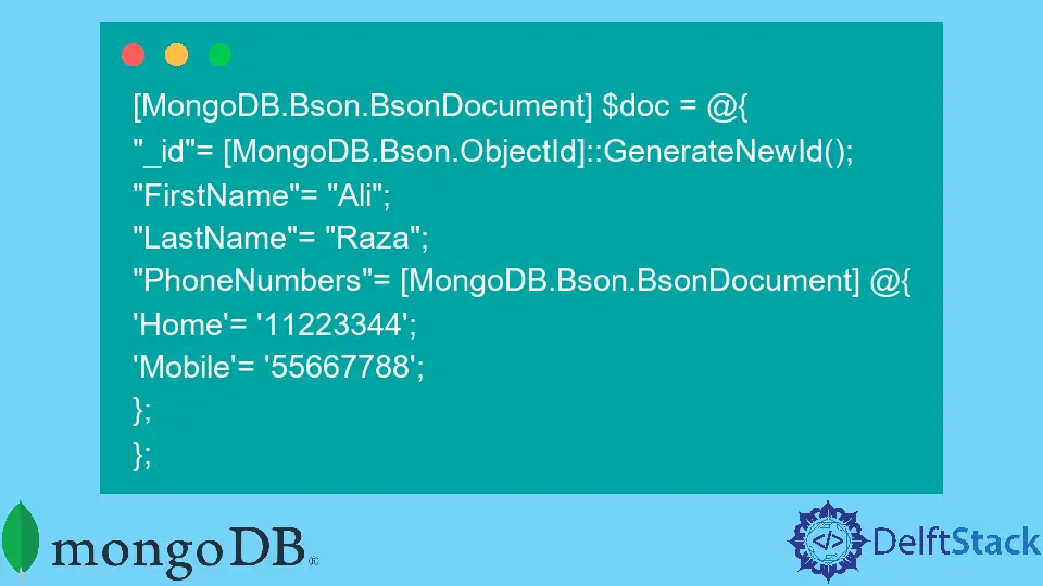 PowerShell을 사용하여 MongoDB 연결