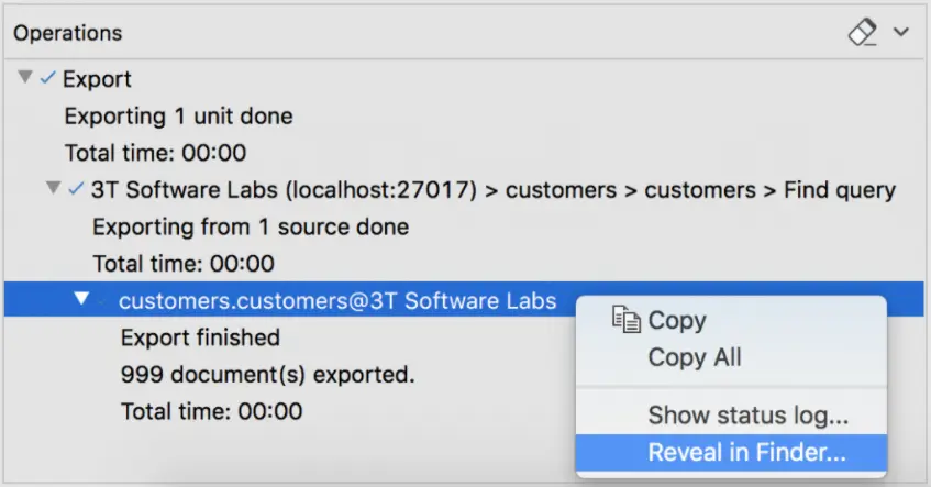 CSV へのエクスポート - エクスポート ウィザード 16