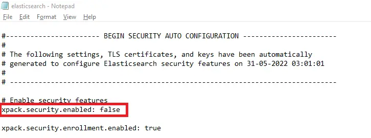 在 windows 和 ubuntu 上安装和使用 elasticsearch - 在 windows 上禁用弹性搜索身份验证