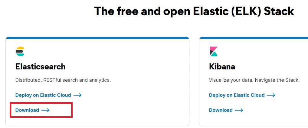 Installieren und verwenden Sie Elasticsearch unter Windows und Ubuntu - Laden Sie ElasticSearch unter Windows herunter