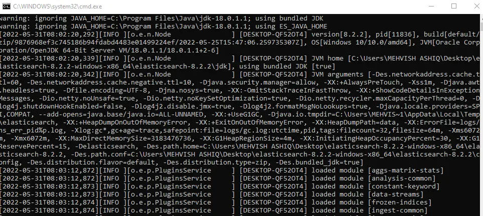 installer et utiliser elasticsearch sur windows et ubuntu - démon elasticsearch sur windows