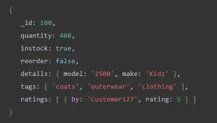 Set Fields in Embedded Documents - Output