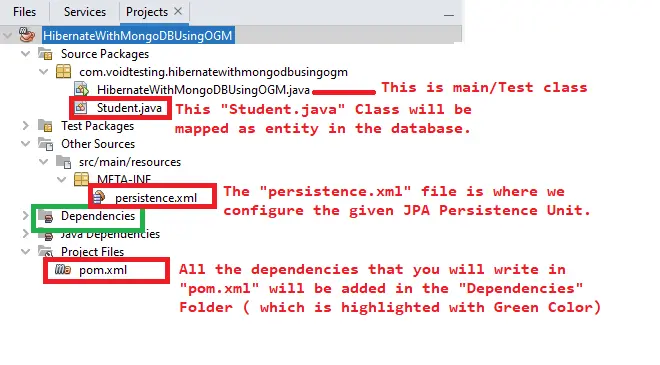 use hibernate ogm to integrate hibernate with mongodb - all files