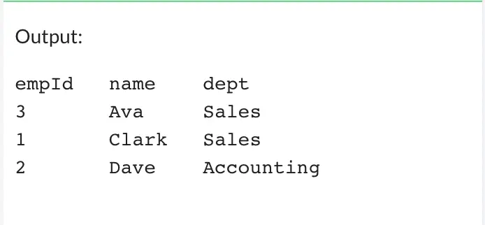 MySQL ordenar alfabéticamente ASC