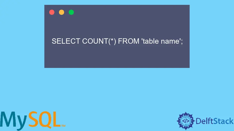How to Count Table Rows in MySQL