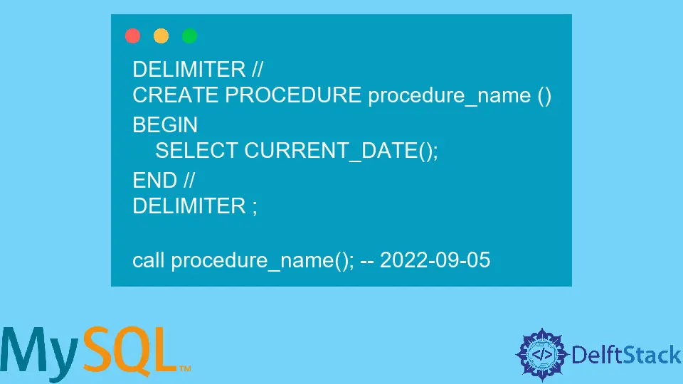 MySQL Stored Procedure With Parameters