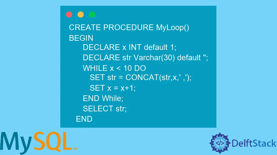 While-Schleife in MySQL