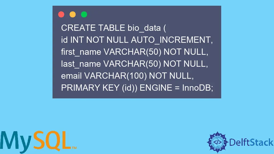 Décrire la table de base de données avec Mysqli_query en PHP