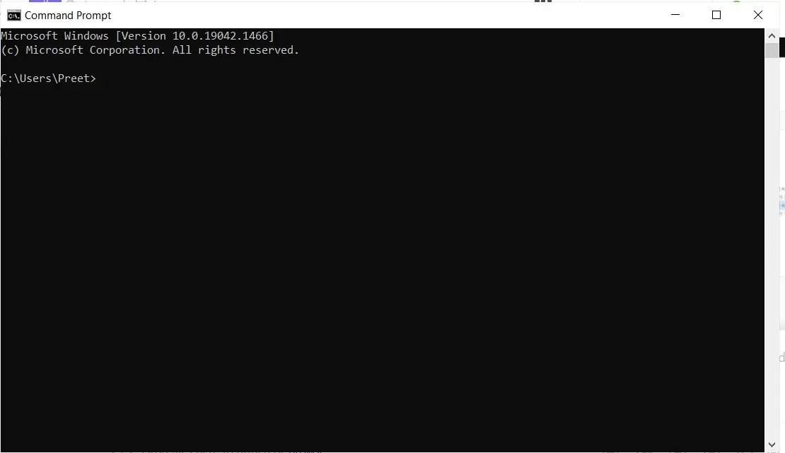 command prompt