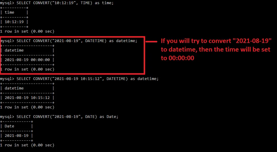 convertir cadena a formato de fecha en mysql - convertir salida