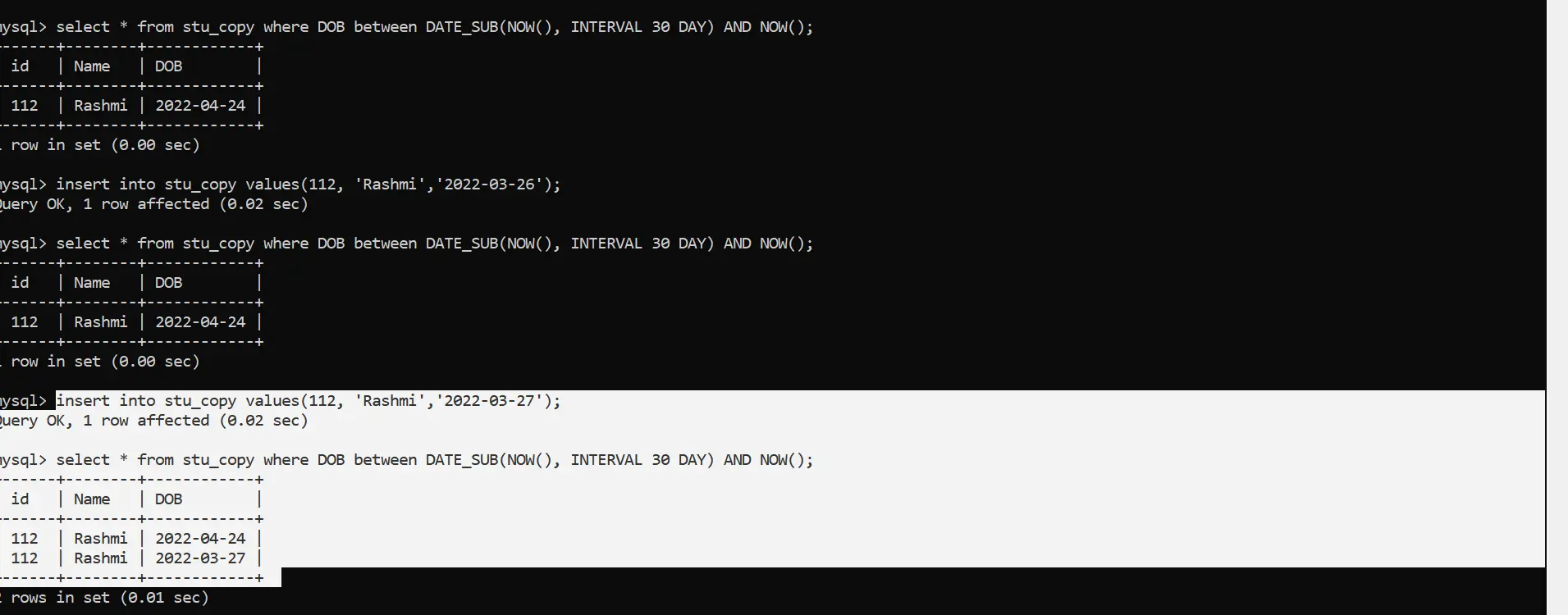 Image to create and manipulate on date functions