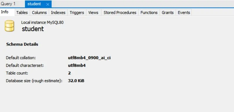 get the size of mysql database - result